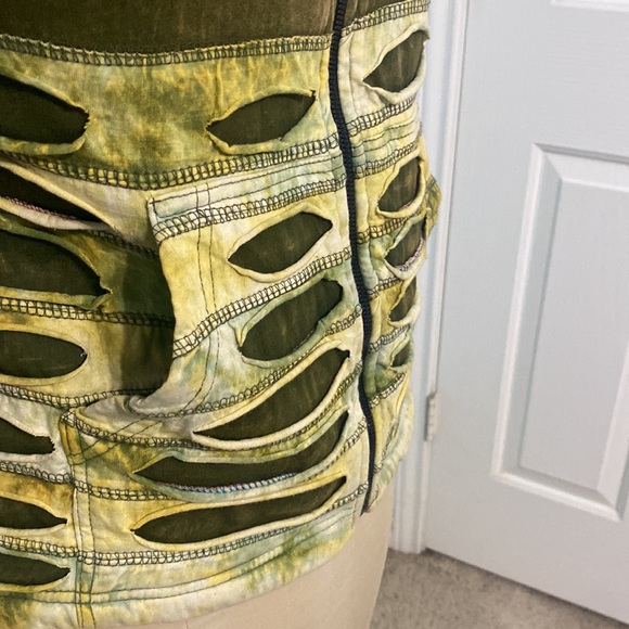 Elan Blanc camouflage dark green jacket size Small - Picture 4 of 8